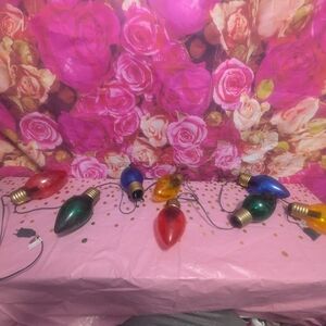 Jumbo Holiday String Light Multicolor Plug Ins Vintage Christmas ...........